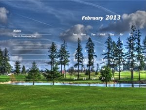 February 2013 Calendar Template